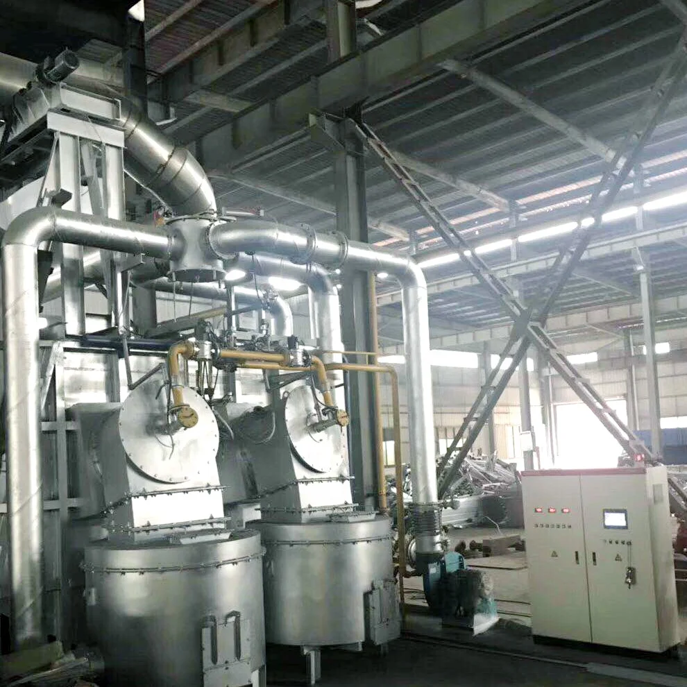 aluminum melting furnace for casting line