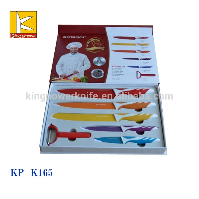 5pcs swiss line knife set royal kitchen knife set stainless steel kitchen knife set