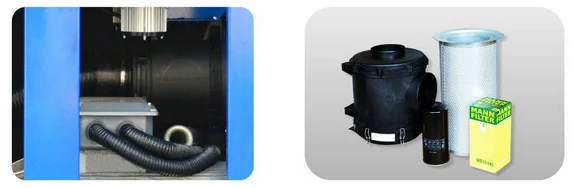 110kw Double-stage Compressed IP55 Direct Driven Screw VSD Air Compressor for Cement industry