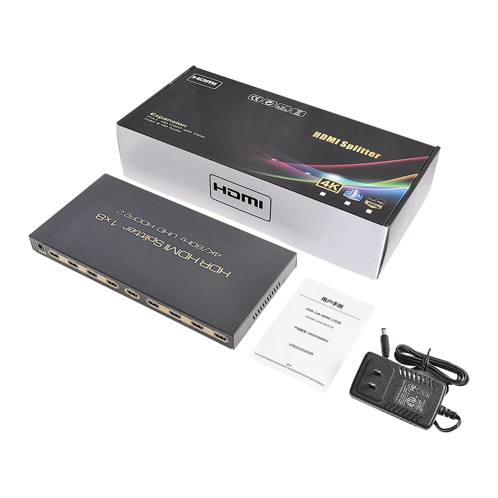 8 порт 4 К 60 Гц hdmi splitter для hdtv