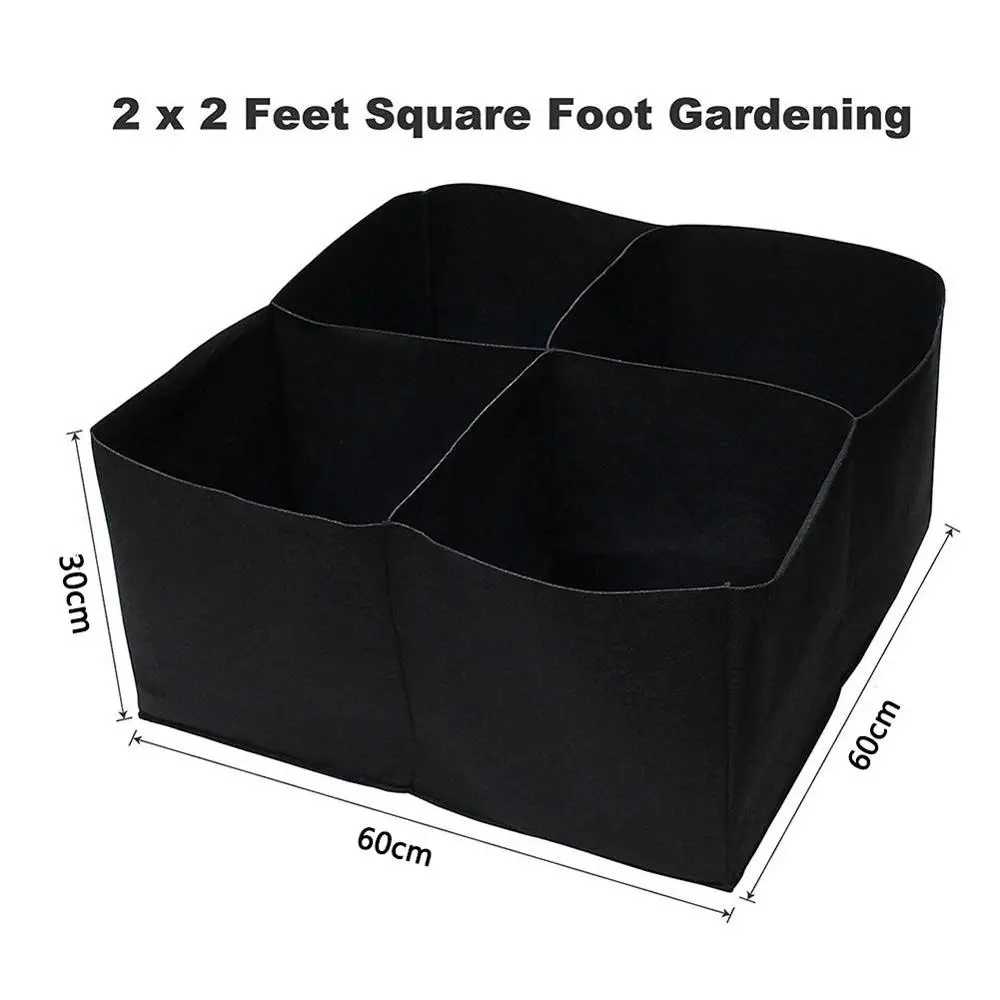 REUSABLE and DURABLE Planter Pot Square Planting Container for Plants,Flowers,Vegetables
