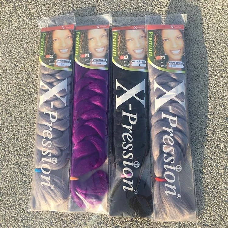 Synthetic Wholesale Colorful Afro Kinky Pre Stretched Expression Extension Jumbo Yaki 41 Inch 165g Braiding Hair