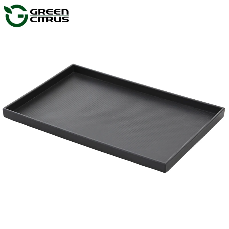Горячая Распродажа, профессиональный поднос для чая из черного пластика, для гостиничных принадлежностей