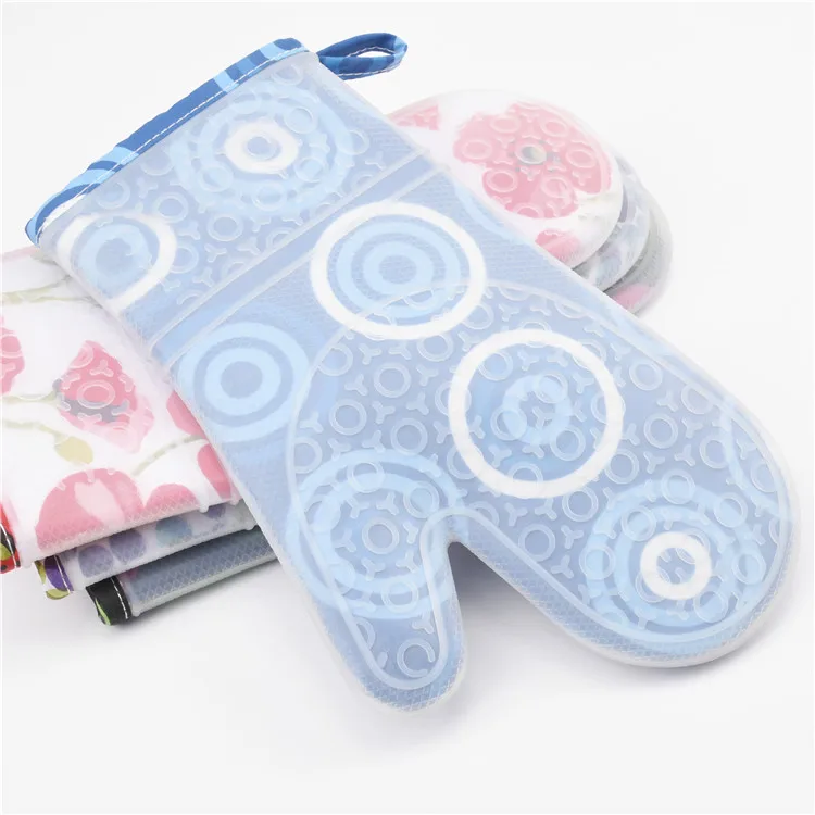 
kitchen gadgets 2019 BBQ Gril Tools heat resistant glove silicone oven mitt 