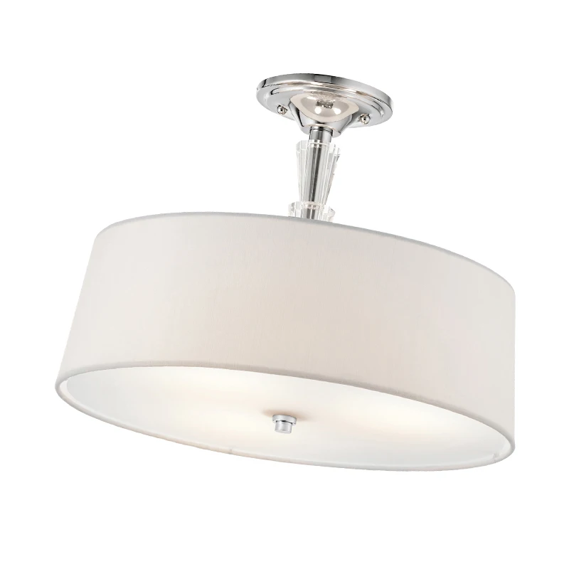 MODERN CEILING LAMP CRYSTAL RETRO FABRIC FLUSH MOUNTED KITCHEN CEILING LIGHTS DECORATIVE CEILING LAMPS