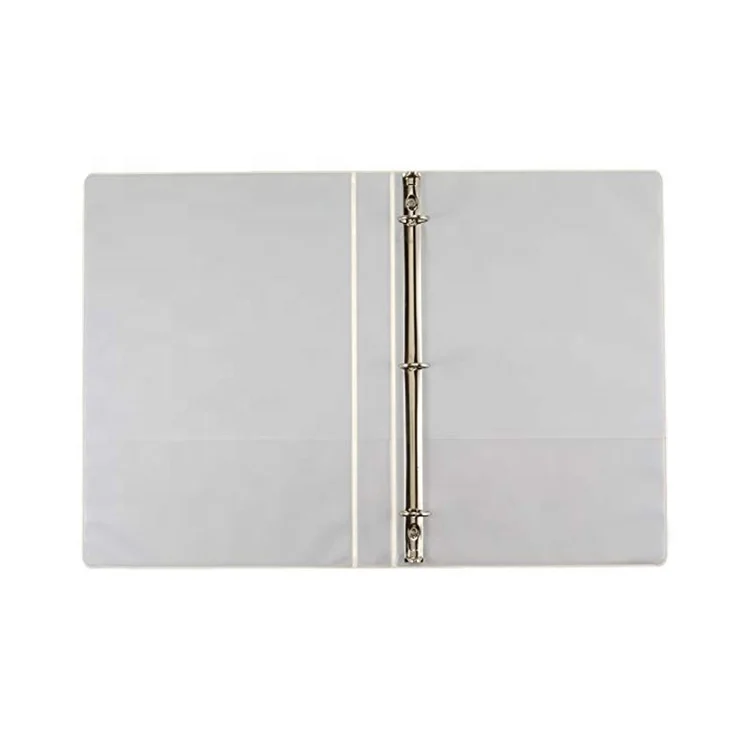 Wholesale Custom Solid Color Cover  3 Ring PVC Binder Ring Binder Filing Products File Folder