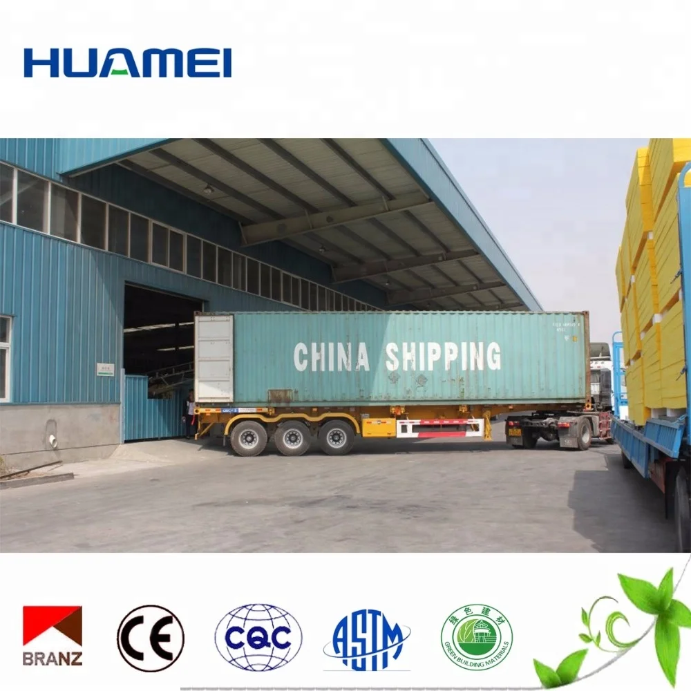 
Huamei Fiber Glass Wool Blanket Insulation For Prefab House Material 