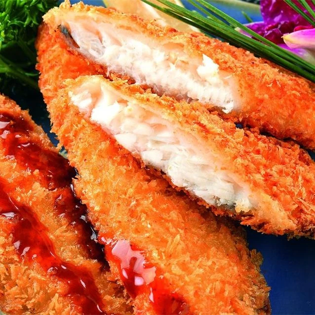 Cooking frozen seafood powder cod fish fillet