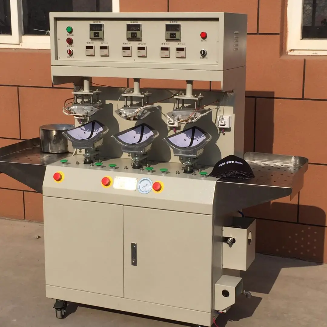 Заводская розетка, Высококачественная гладильная машина с четырьмя головками и автоматическим козырьком, термопресс для шляп