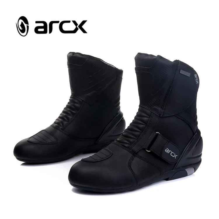 Мужские мотоциклетные ботинки ARCX из натуральной коровьей кожи, водонепроницаемые ботинки для езды на мотоцикле, обувь для мотокросса