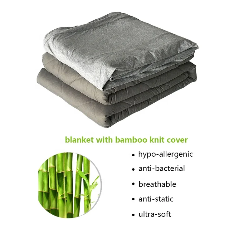 Weighted Throw Blanket With Bamboo Cover Adult Stress Relief Custom Blanket