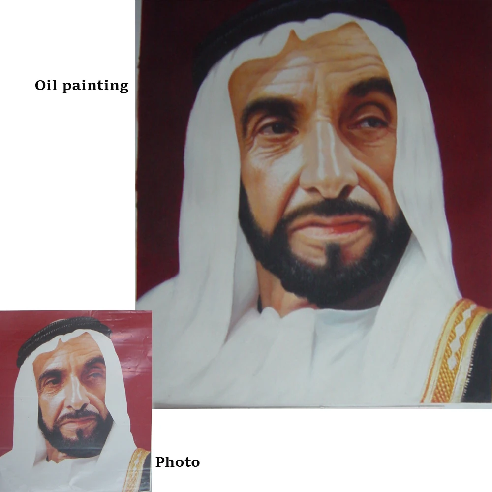 High quality custom picture handmade canvas oil portrait painting