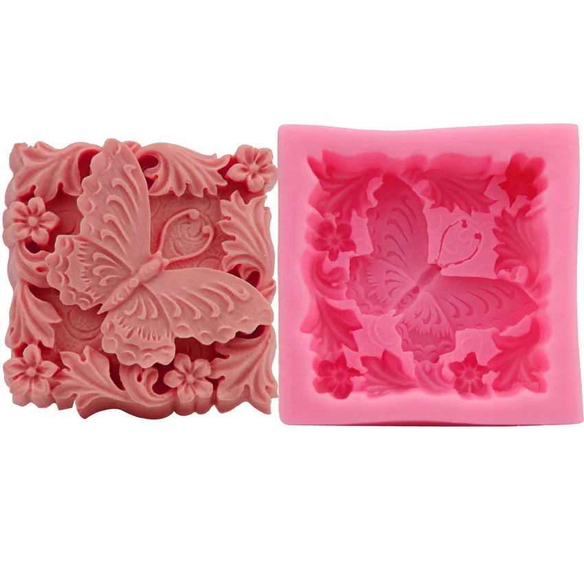 DIY 3D butterfly decorative silicone fondant mold  silicone baking mould for cake