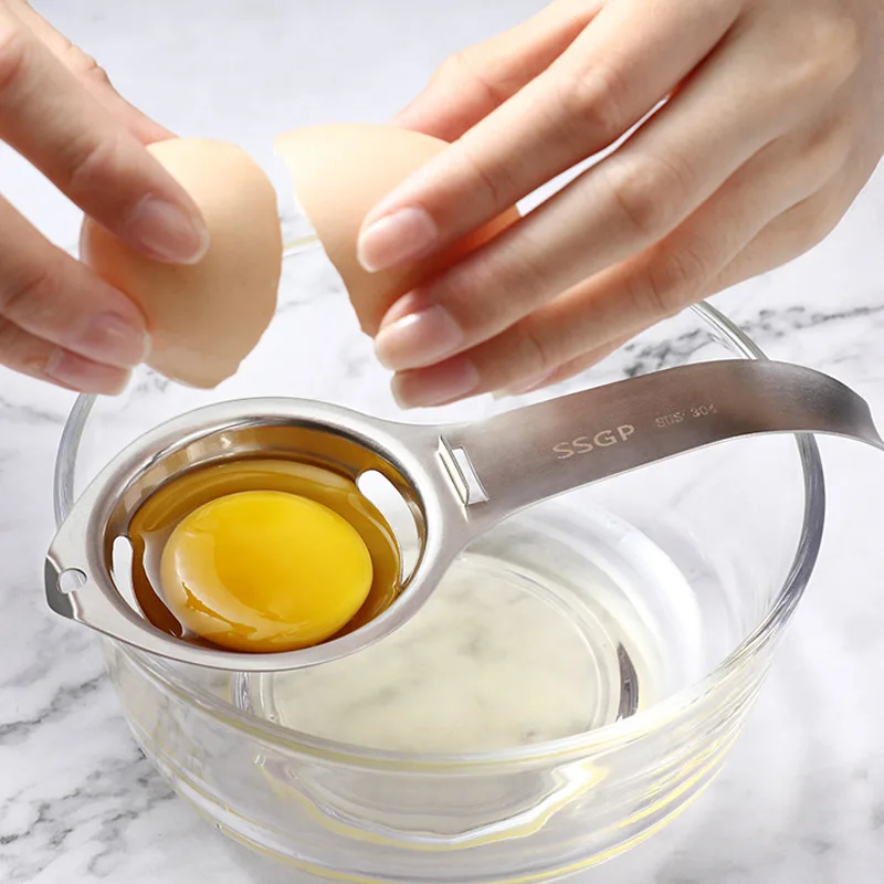 Factory Custom Egg Separator, Stainless Steel Egg White Yolk Filter Egg Divider Kitchen Gadget