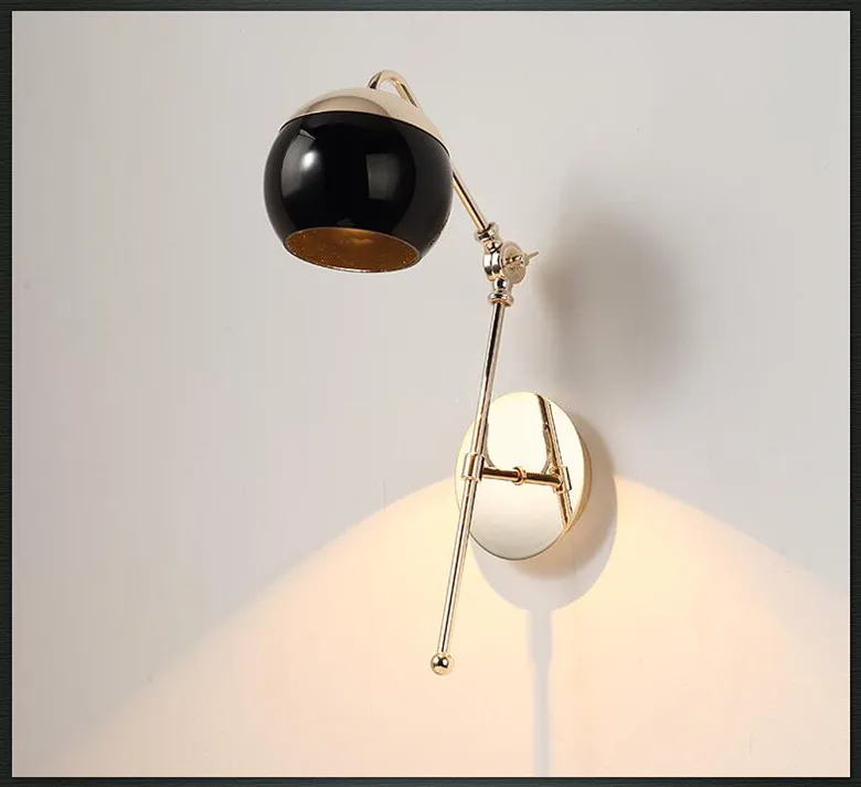 New creative Hotel Decoration Bedside Lights Glass Lampshade Wall Light For Home Lighting