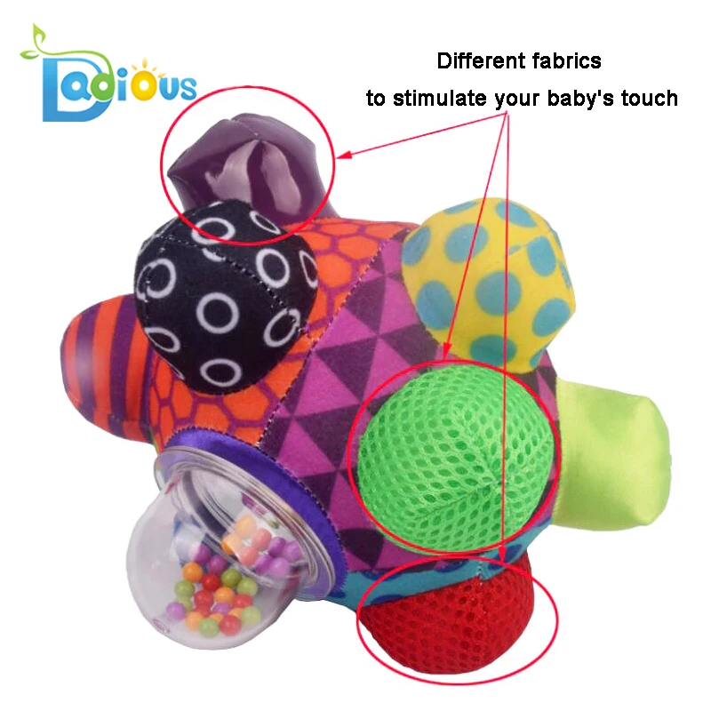 Baby Toys Bumpy Ball Easy to Grasp Bumps Help Develop Motor Skills For baby toy ball Teething Baby Toys