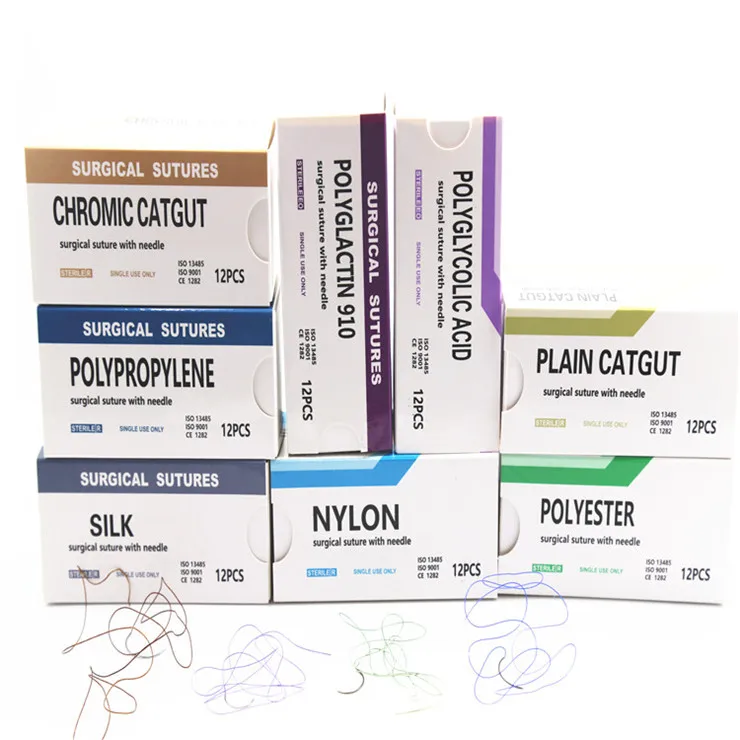 Неабсорбирующий дешевый одноразовый хирургический шов