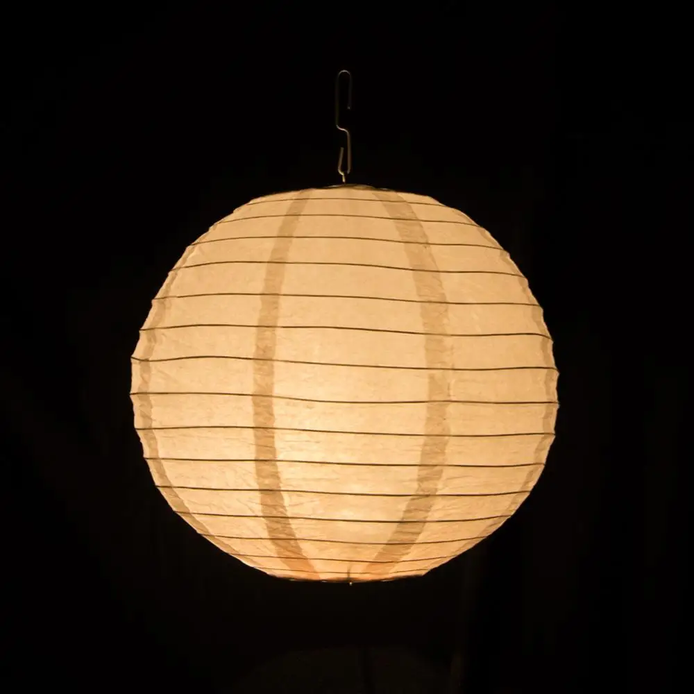 
Wholesale Handmade Hanging White Round Tissue Lamp Led Paper Lantern 