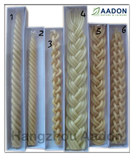 
Beeswax Havdalah Candle Jewish, Hanuhak Braid Chanukah Candle 