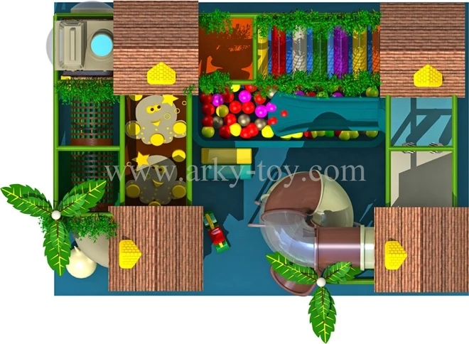 High Quality Forest Theme  Kids Indoor Playground Equipement