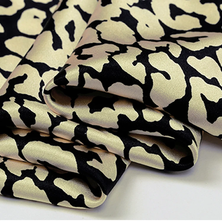 
Custom popula beautiful printed floral satin silk fabric 