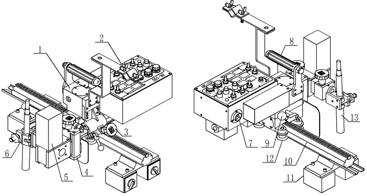 HK-100 Swing Type Automatic Magnetic Rail Welding Carriage
