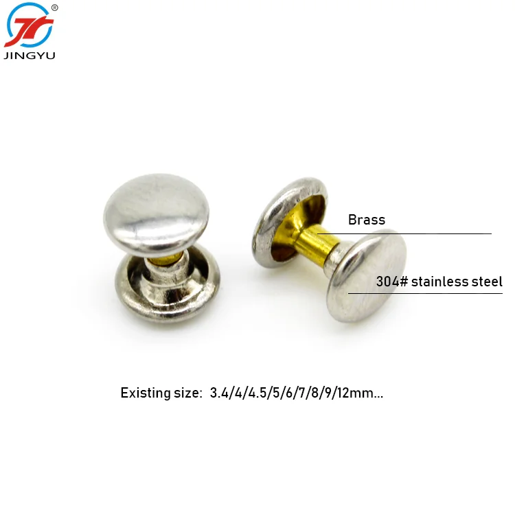 Оптовая продажа, бесплатный образец, заклепка с двойной головкой из нержавеющей стали