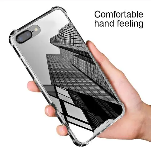 Custom Mirror Anti Shock TPU Phone Case Full Protective Back Cover Mirror Case for iPhone XR XS Max XS X 8 7 6 Plus