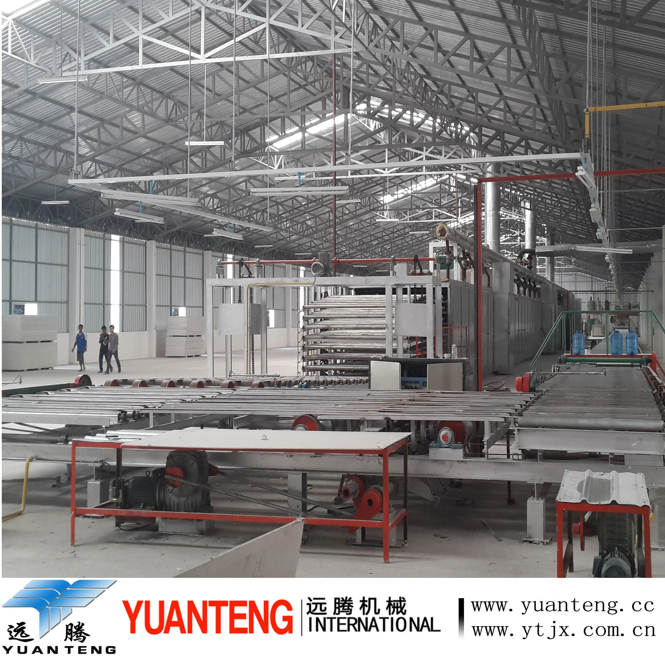 In stock gypsum board production line with capacity 15 million sqm one year