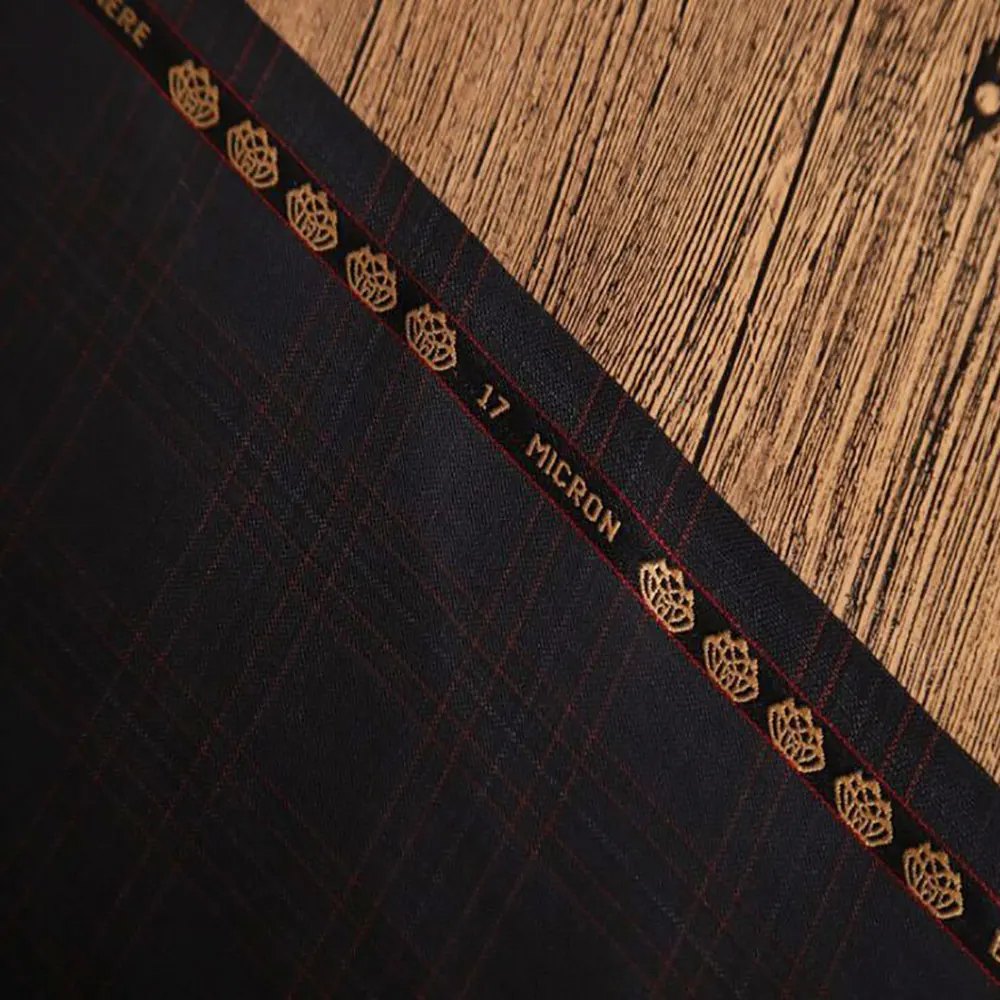 High quality wholesale houndstooth design wool rayon suiting fabric