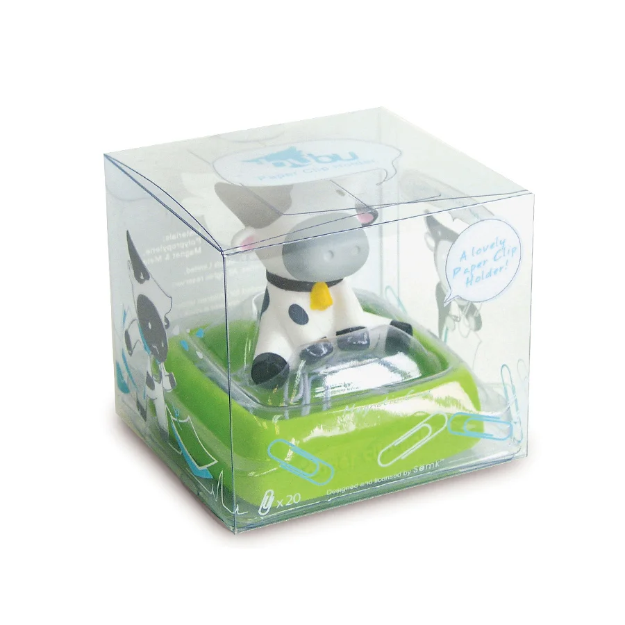 
Розовая корова бумажный зажим и держатель в форме животного 