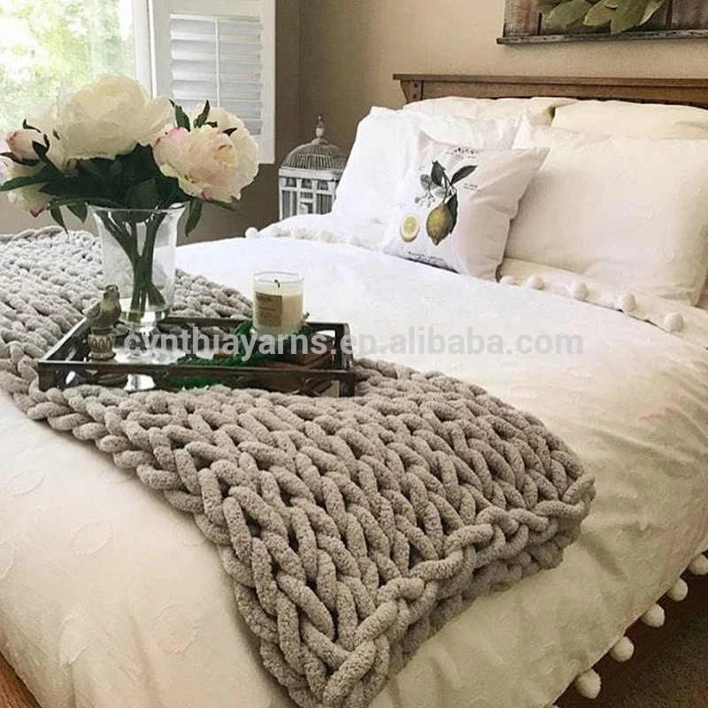 Cynthia Manufacture Hot Sale Chunky Hand Knitting Yarn in Different Colors for DIY Knitting