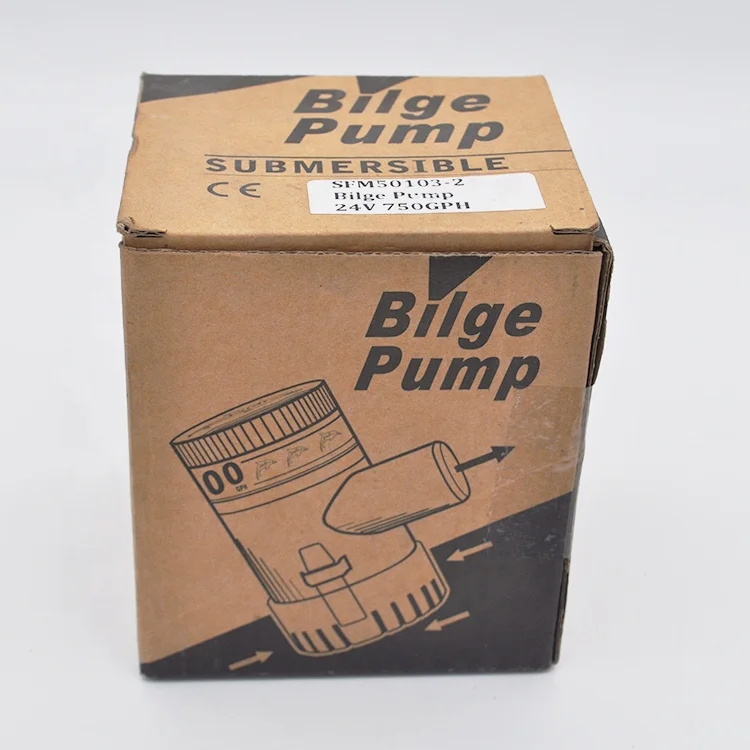 Автоматический погружной откачивающий водяной насос, 12 В/24 В 750 Гал/ч, с Поплавковым переключателем, Электрический погружной насос