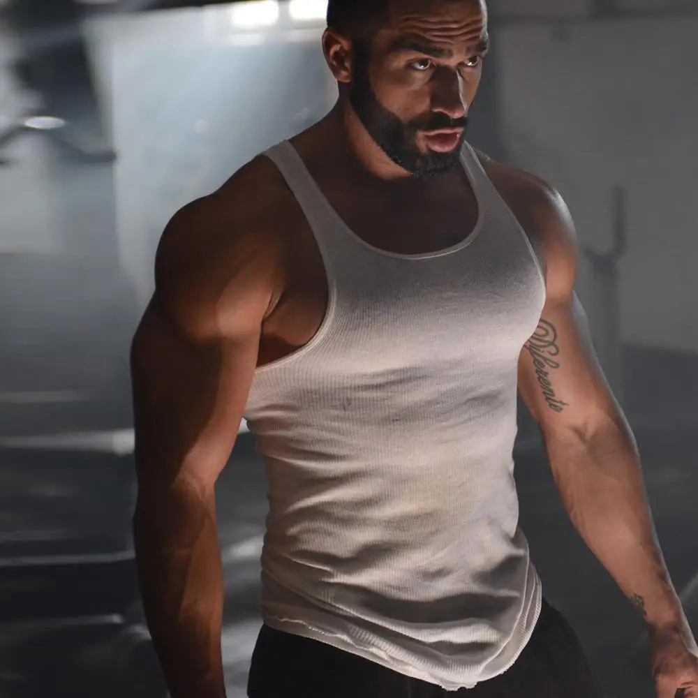 
Wholesale Flex Sweat Wicking Breathable Sport Gym Wear Men Tank Tops  (62113286927)