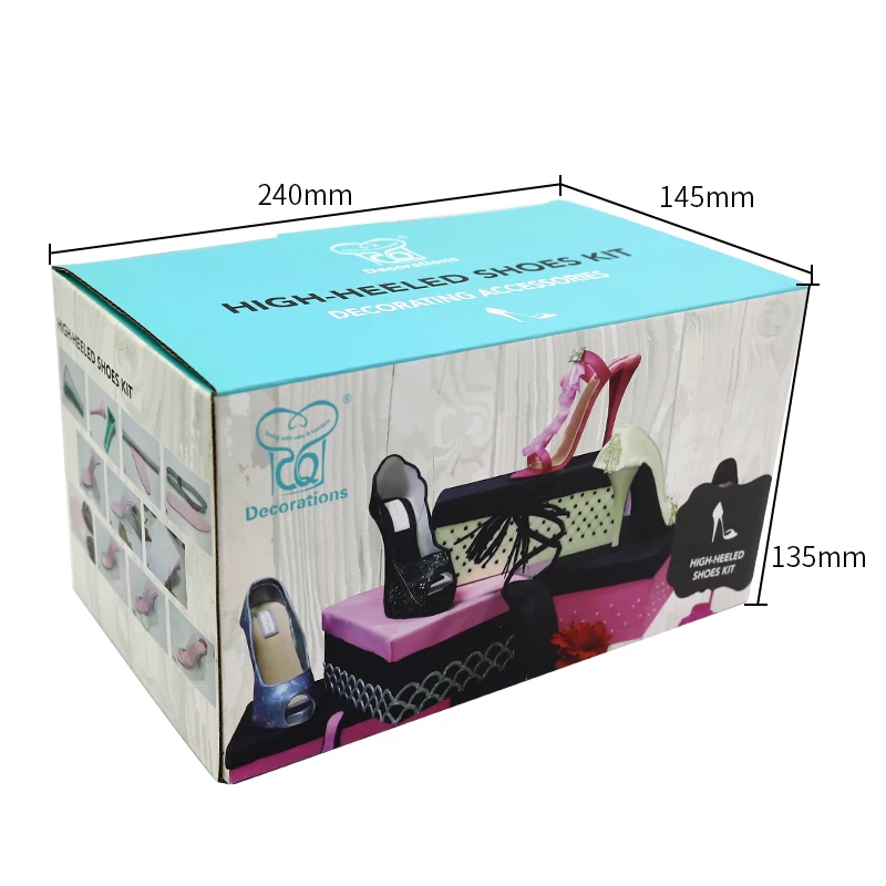 food grade high quality 3d silicone fondant high heel shoe cake mould