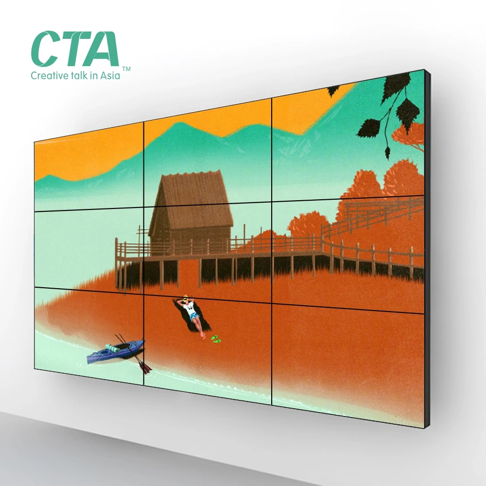 Simple solution 2x2 1x3 3x3 lcd video wall with controller