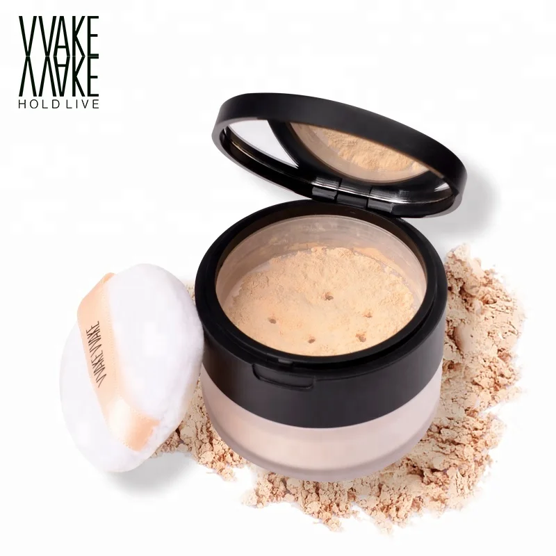 Макияж Гладкая кожа масло-контроль минеральное лицо прессованный порошок Loose Powder
