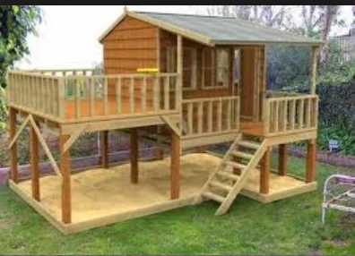 Hot Sale Wooden Fashion Outdoor Playhouse Cheap Prefab Homes For Sale