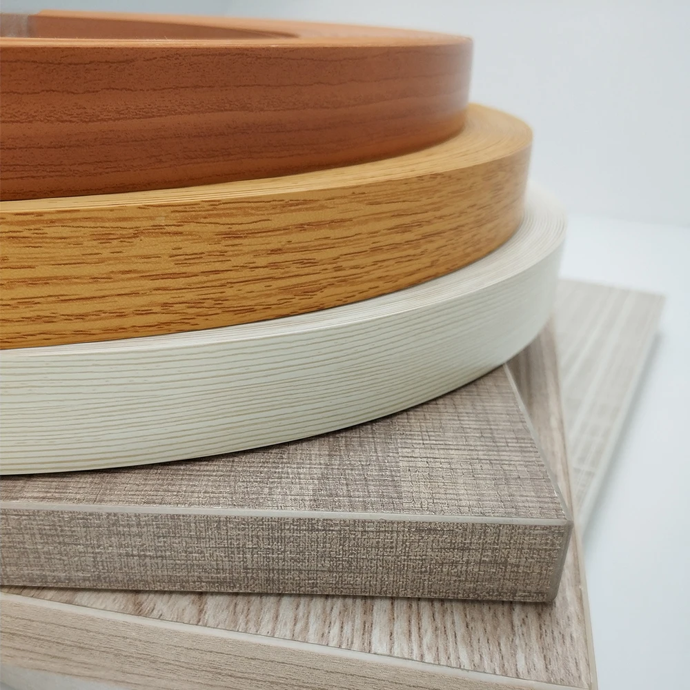 PVC solid edge cover profile, color tape,unicolor pvc edge banding