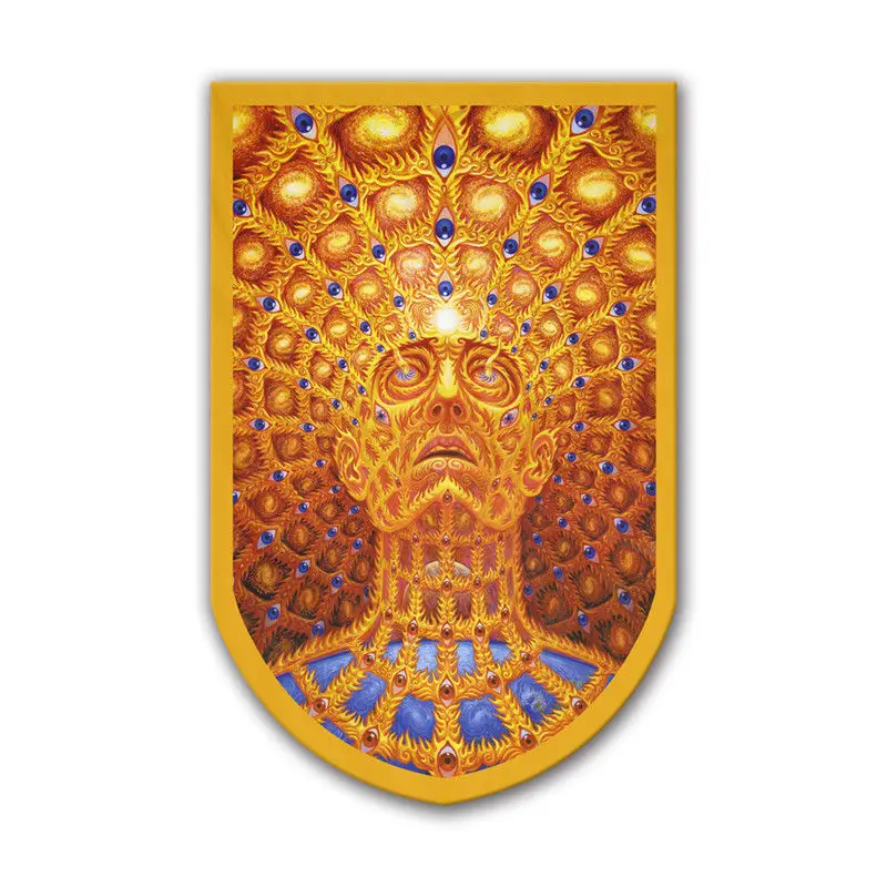 
Custom Polyester Psychedelic Trippy Fabric Wall Banner Designs Home Decor Eyes Abstract Art House Flags 