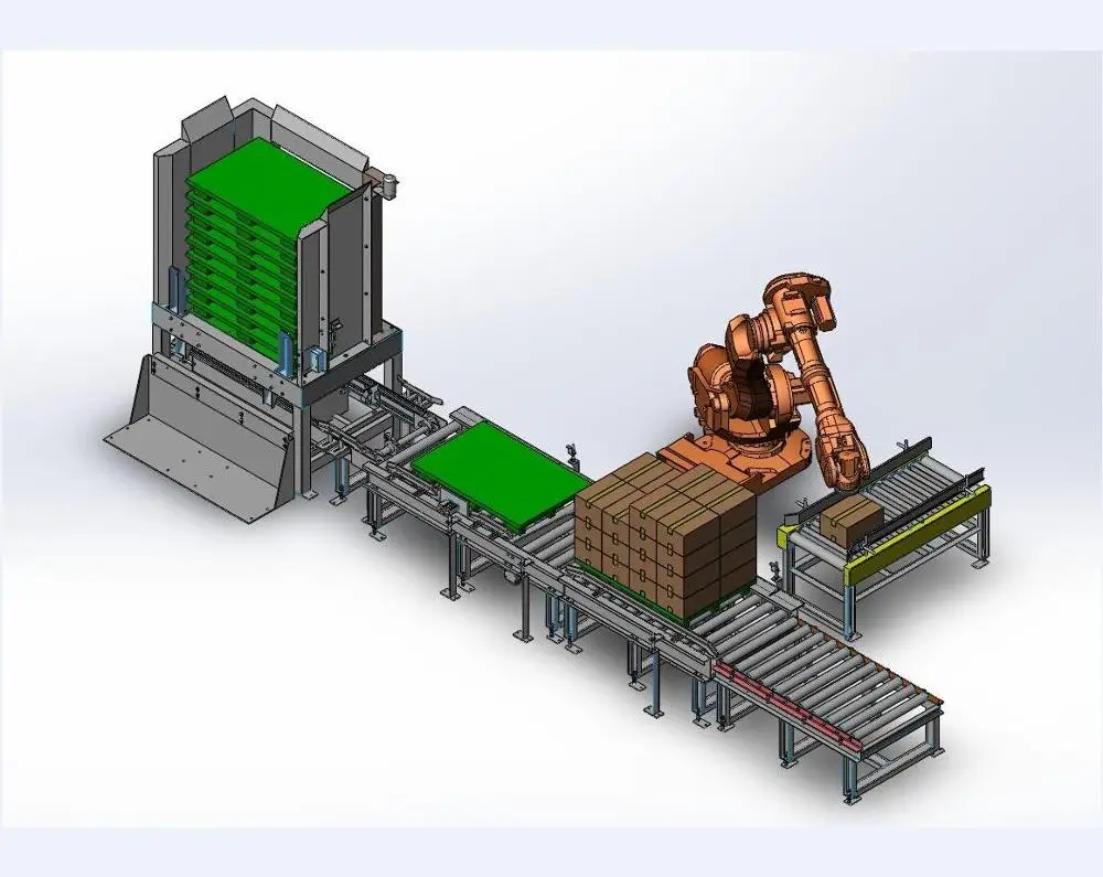 
carton case robot palletizer 
