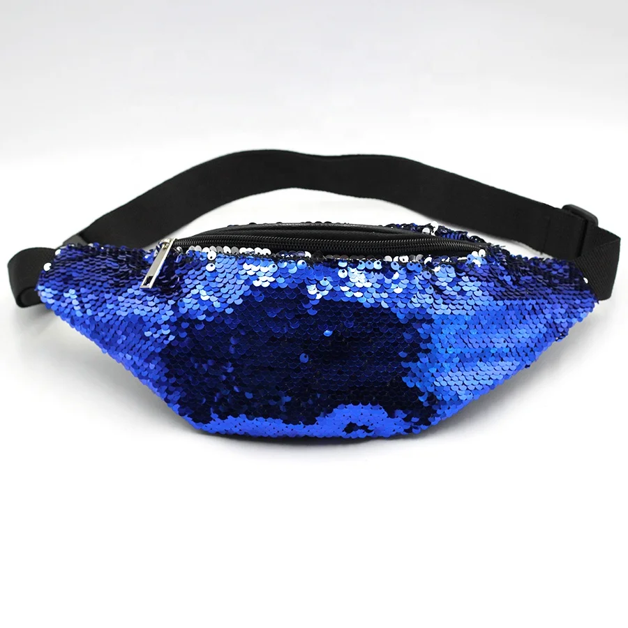 Hot Selling Glitter Sequins Waist Bag Fanny Pack Fashion Reflective Shiny Pink Fanny Pack