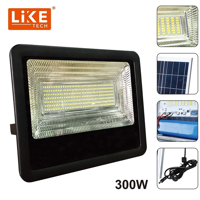 
LikeTech Solar Power lighting customized projector light projector light for warehouse road billboard 