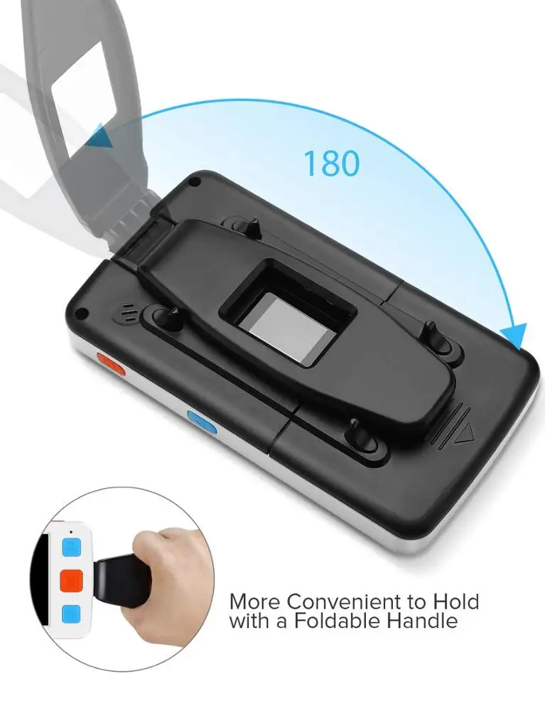 17 color modes portable digital magnifying glass electronic reading aid 5.0 inches