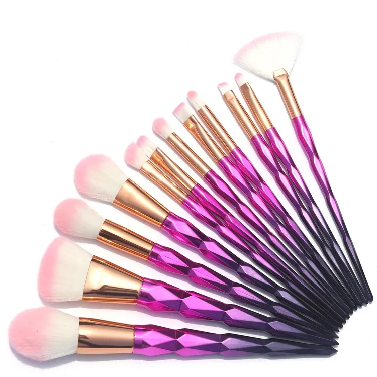 Многофункциональная Серебристая деревянная синтетическая дымовая машина, набор для Смоки глаз, супер мягкие веганские дорожные кисти, овальная Кисть для макияжа