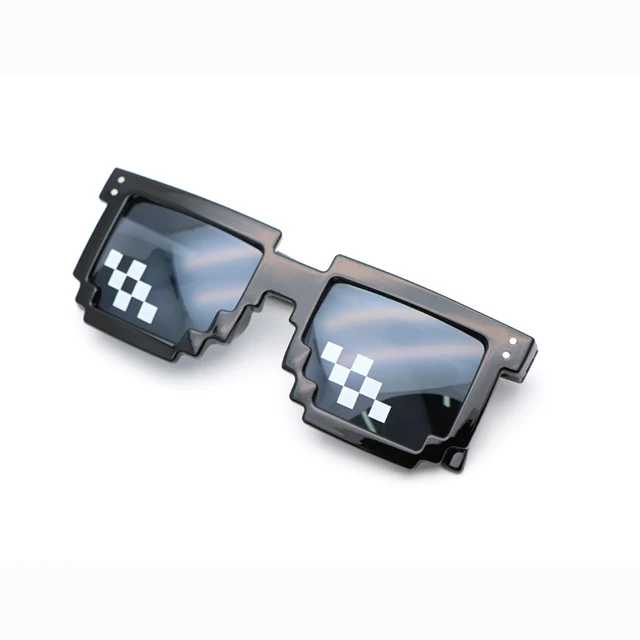 8-Bit Pixel Retro Novelty Gamer Geek Sunglasses Promotion cheap pixel glasses