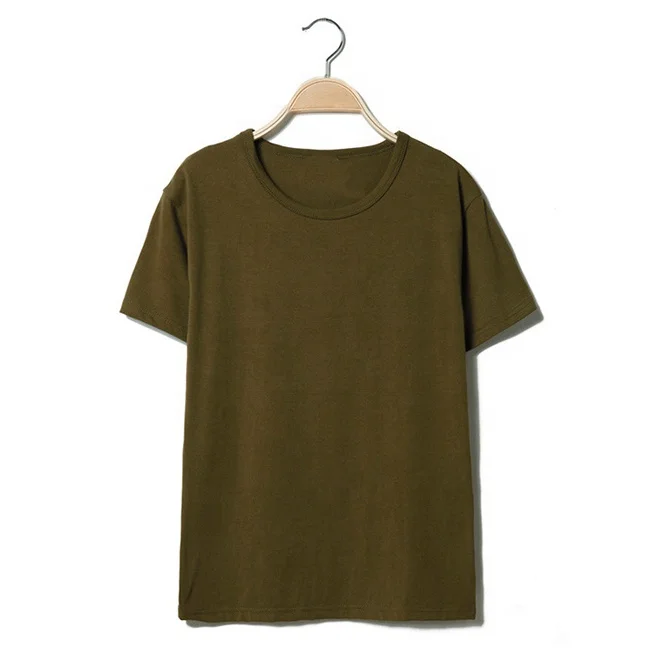 
18 color combed cotton short sleeve custom oem logo advertising big size plain blank men T-shirt 