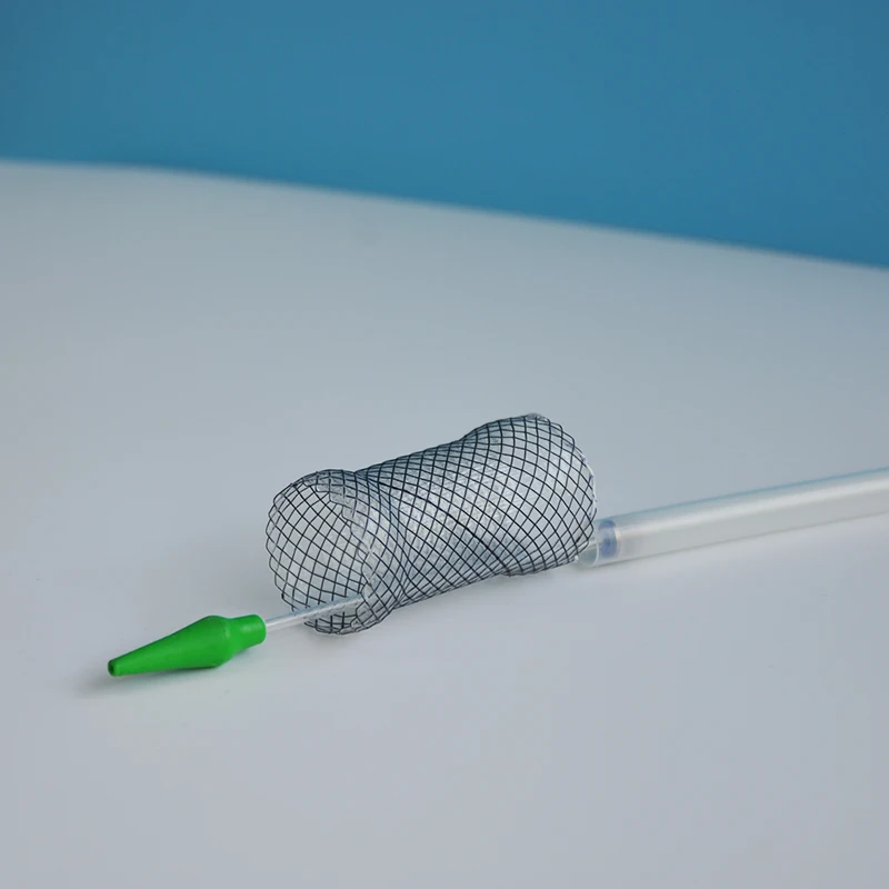 Silicone Covered Self-expandable Nitinol Memory Wire Esophageal Stent