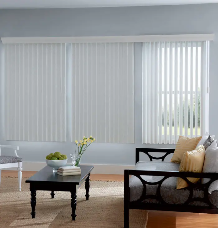 Высококачественные вертикальные жалюзи и занавески для раздвижных стеклянных дверей