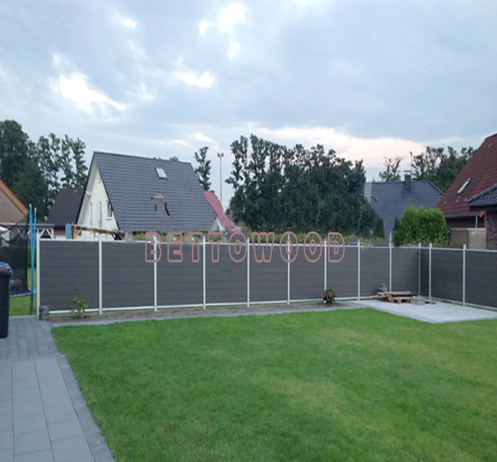 
Top Quality Super shock resistant Aluminum Post Wood Plastic Composite WPC Fence 